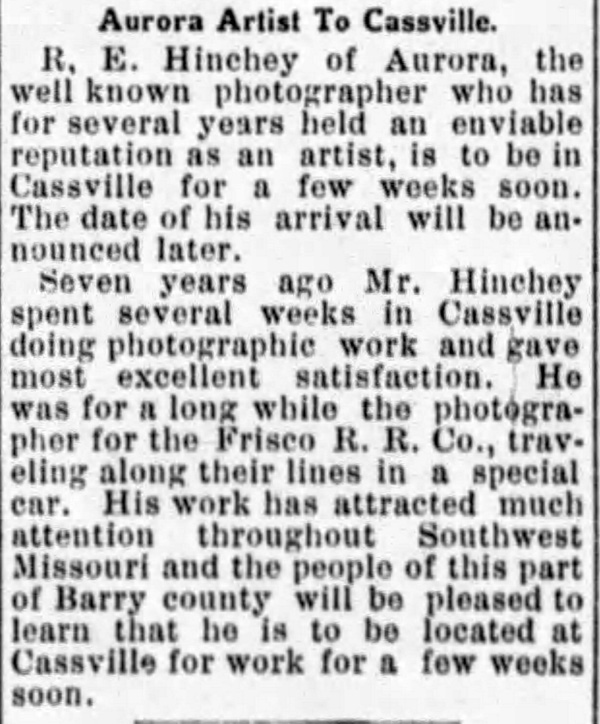 R.E. Hinchey of Aurora 